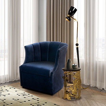 BEGONIA SWIVEL ARMCHAIR, CAY SIDE TABLE